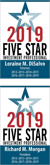 Richard M. Morgan and Loraine M. DiSalvo Named Five Star Investment Professionals for Eighth Consecutive Year