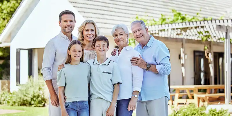 smiling family after using estate planning attorneys in Johns Creek