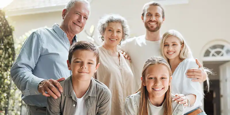 smiling family after using estate planning attorneys in Sandy Springs